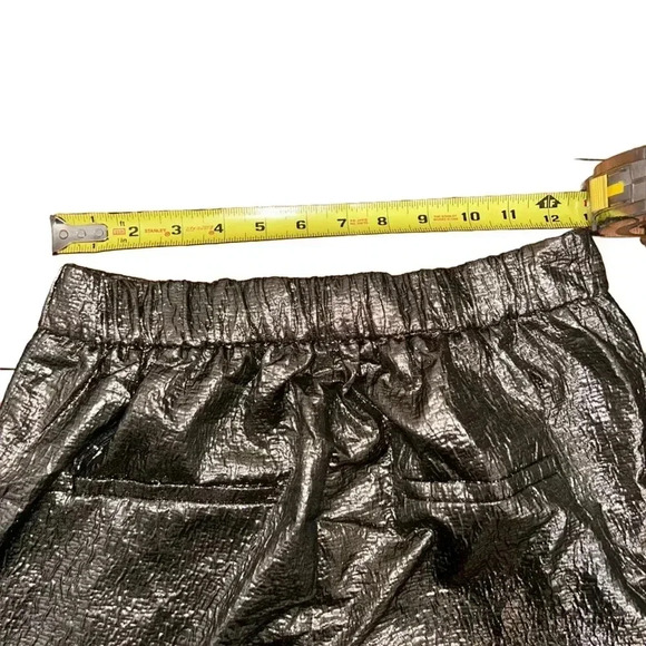 Zara Trafaluc Collection Gold Metallic Pants with Stretch Size Small - Picture 5 of 8